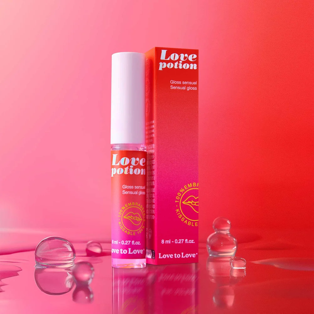 Love Potion Sensual Lip Gloss with Coconut Flavour and Hot-Cold Effect