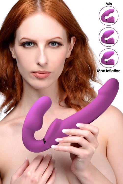 Strap-U Evoke Ergo Fit Strapless Strap-On with Inflatable Bulb and Remote