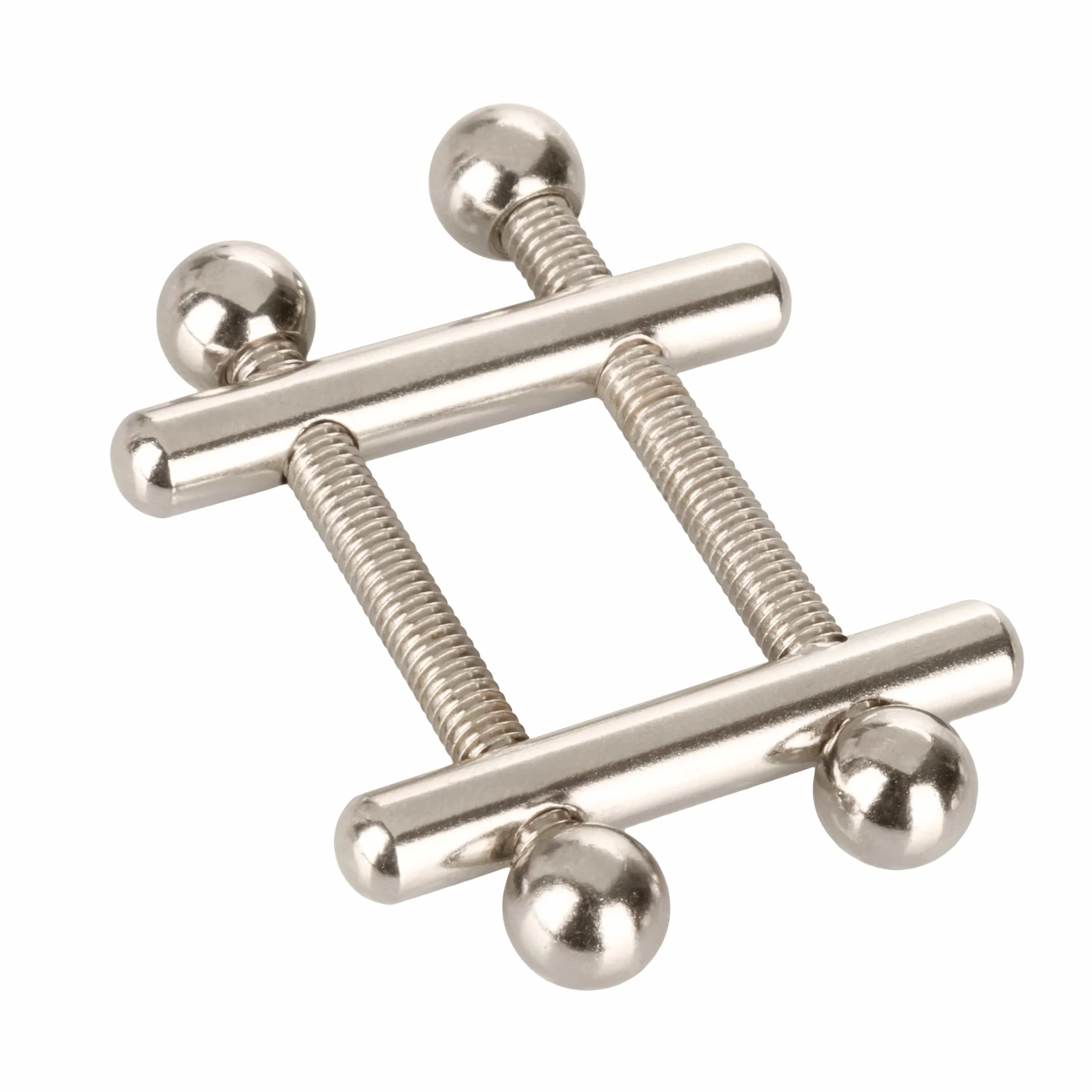 Nipple Play Nipple Grips Crossbar Nipple Vices, Adjustable Metal Clamps, 2 Pack