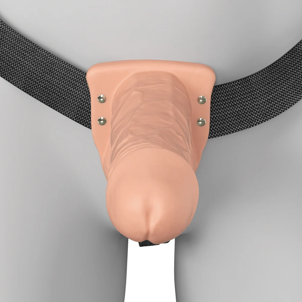 Fantasy X-Tensions Elite 7 Inch Vibrating Hollow Silicone Strap-On