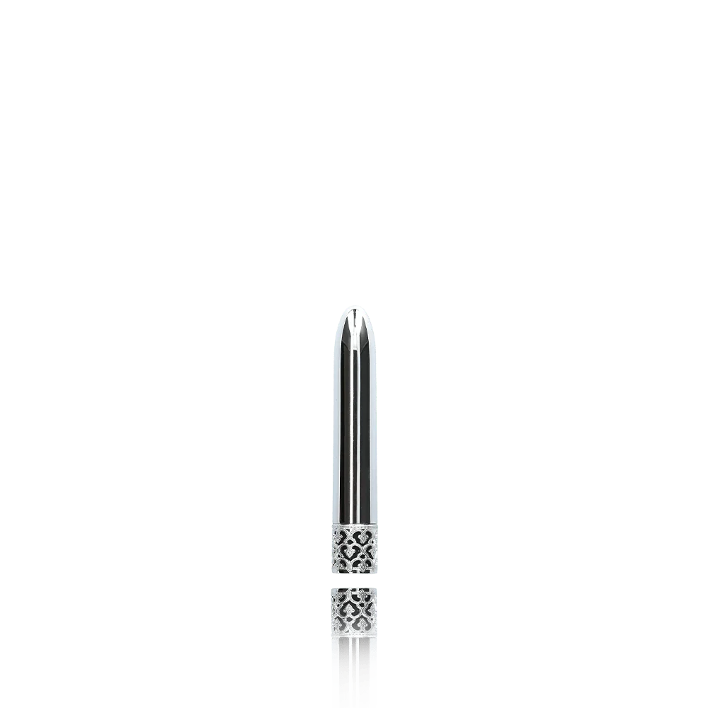 Royal Gems Shiny Slim Metal Rechargeable Vibrator
