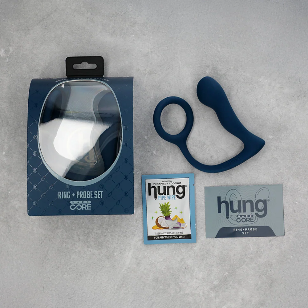 Hung Ring + Probe Set Platinum-Grade Silicone Dual Stimulation
