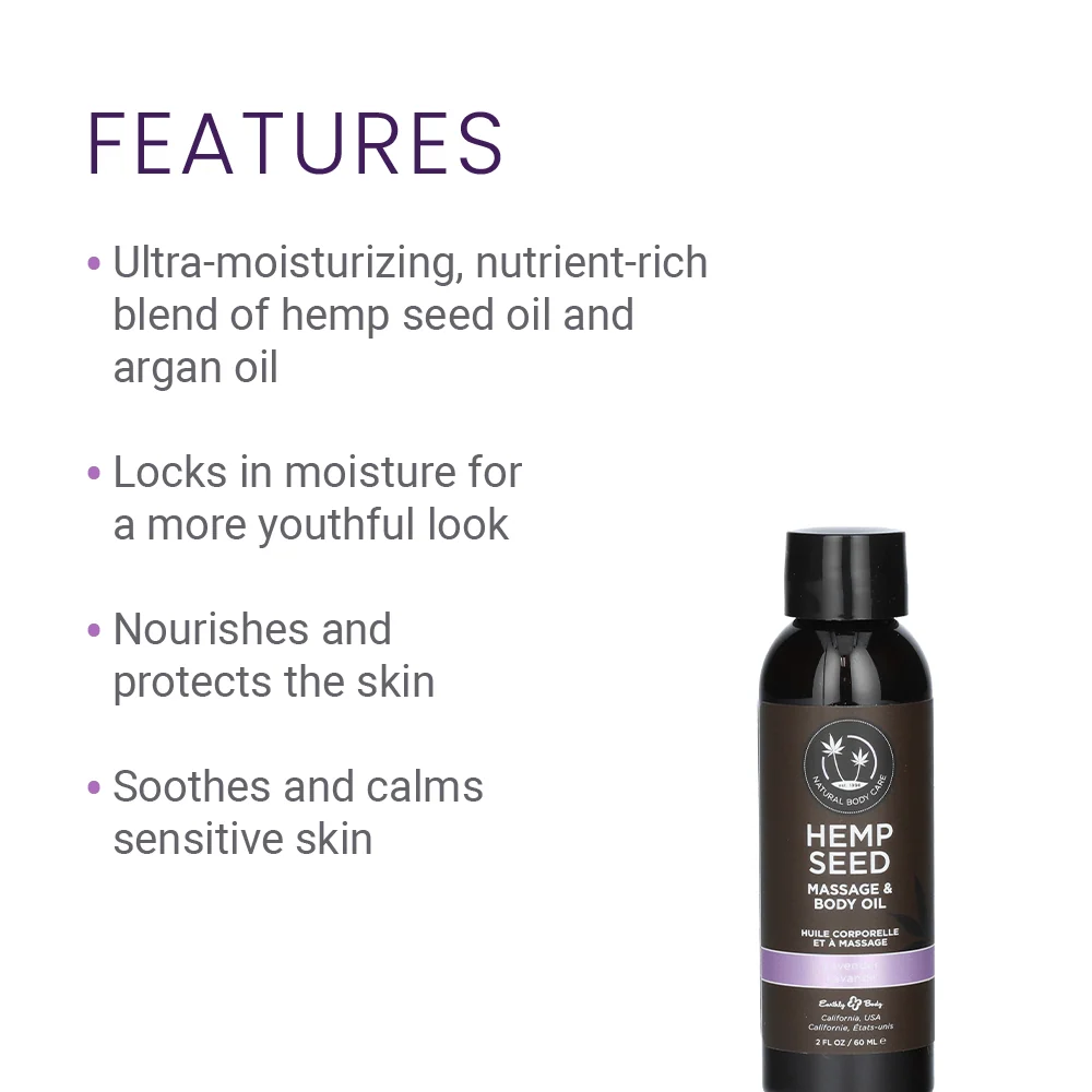 Earthly Body Hemp Seed Massage Oil