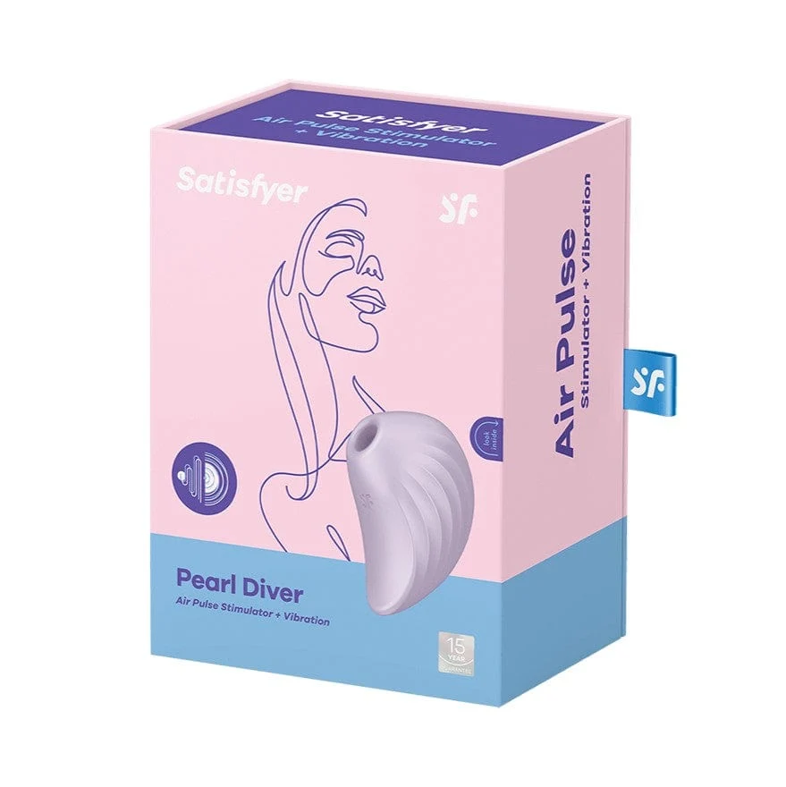 Satisfyer Pearl Diver Lay-On Vibrator with Pressure Waves