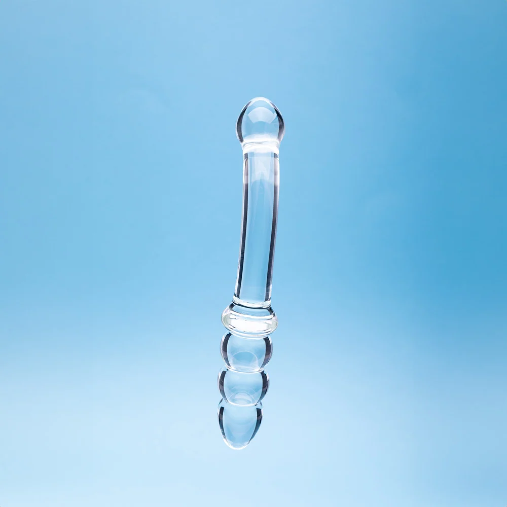 Clarity Celestial Zenith 6.5-Inch Double-Ended Curved Glass Dildo