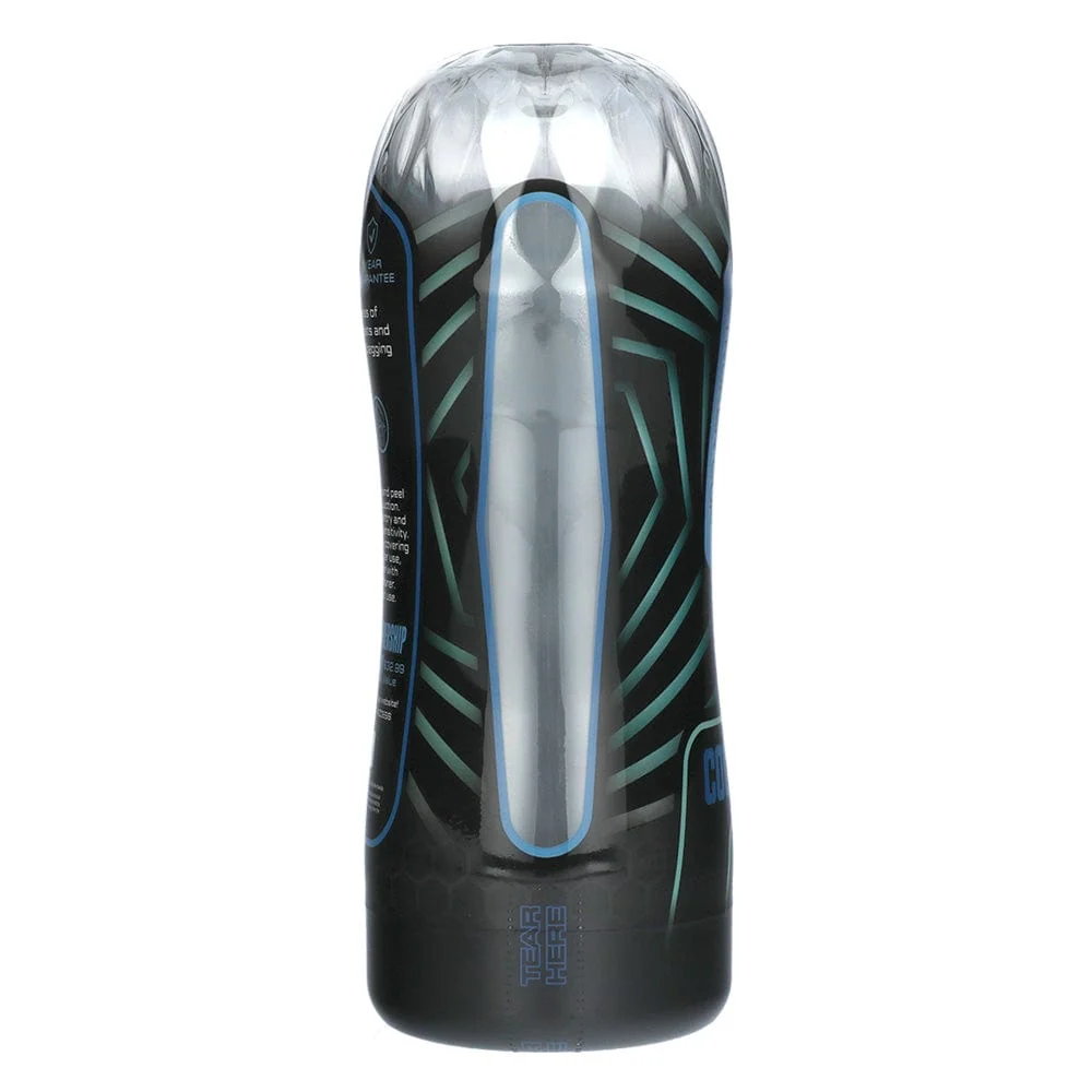 Men.com Ultimate Stroker Cup with Textured Silicone Sleeve and Suction