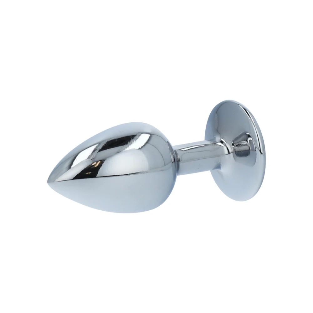 Booty Sparks Gem Anal Plug in Weighted Silvery Aluminum