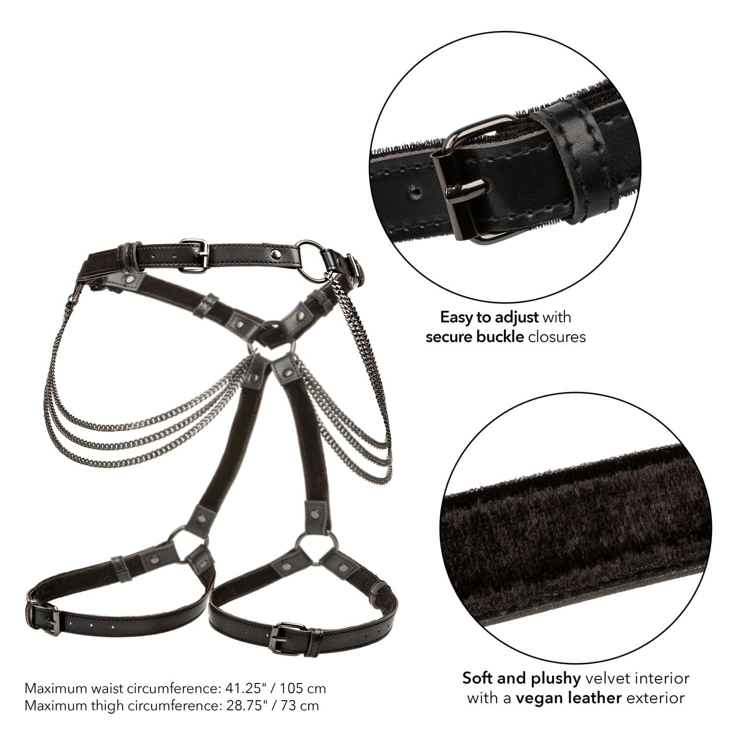 Euphoria Collection Multi Chain Plus Size Thigh Harness
