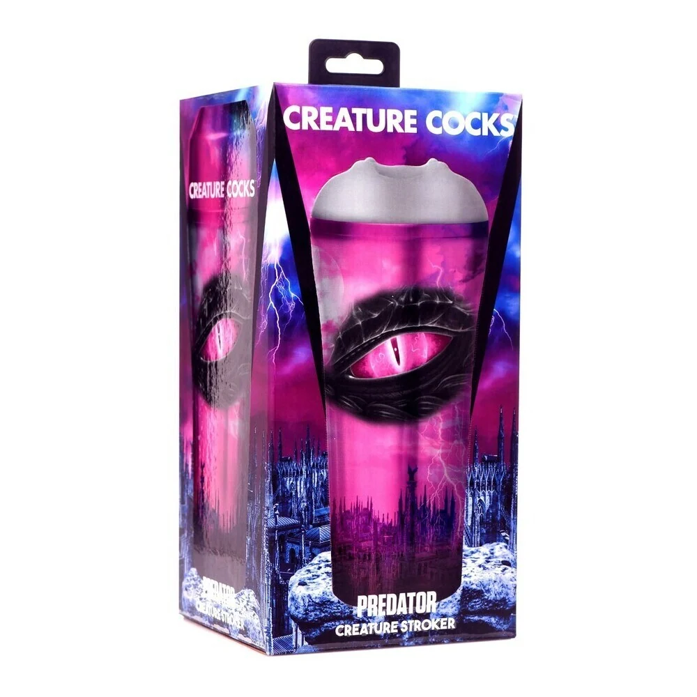 Creature Cocks Predator Creature Stroker with Textured Ribs and Suction Plug