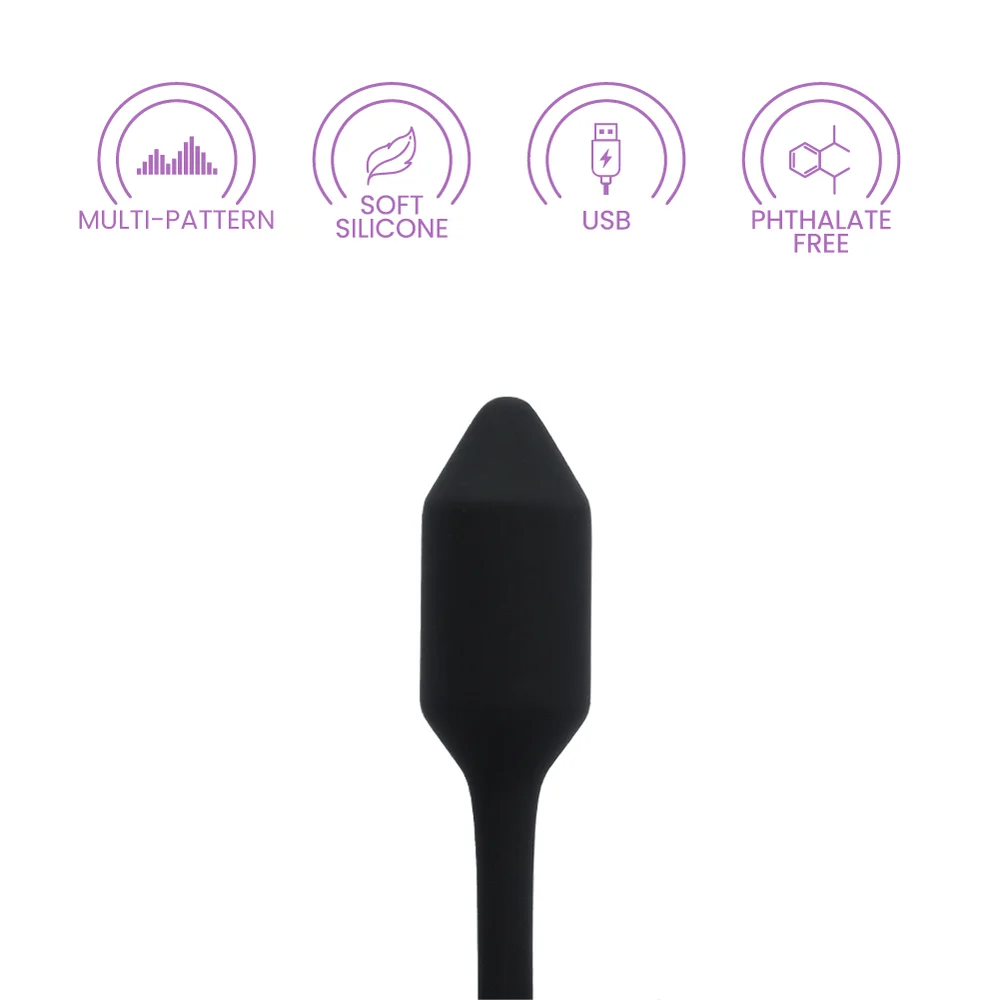 B-Vibe Vibrating Snug Plug 2 in Black for Extended Wear