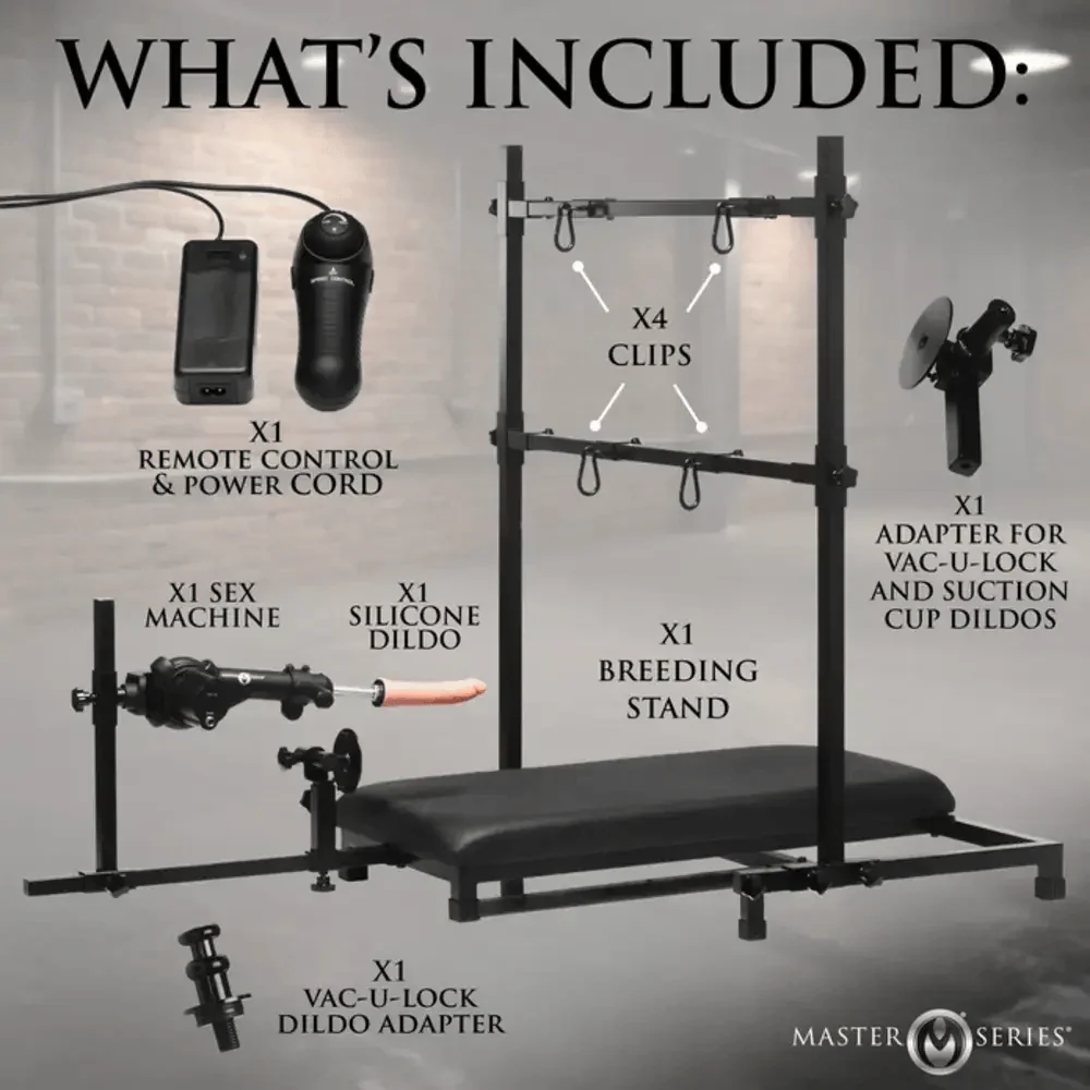 Master Series Breed Master Breeding Stand with Corded Multi-Speed Sex Machine