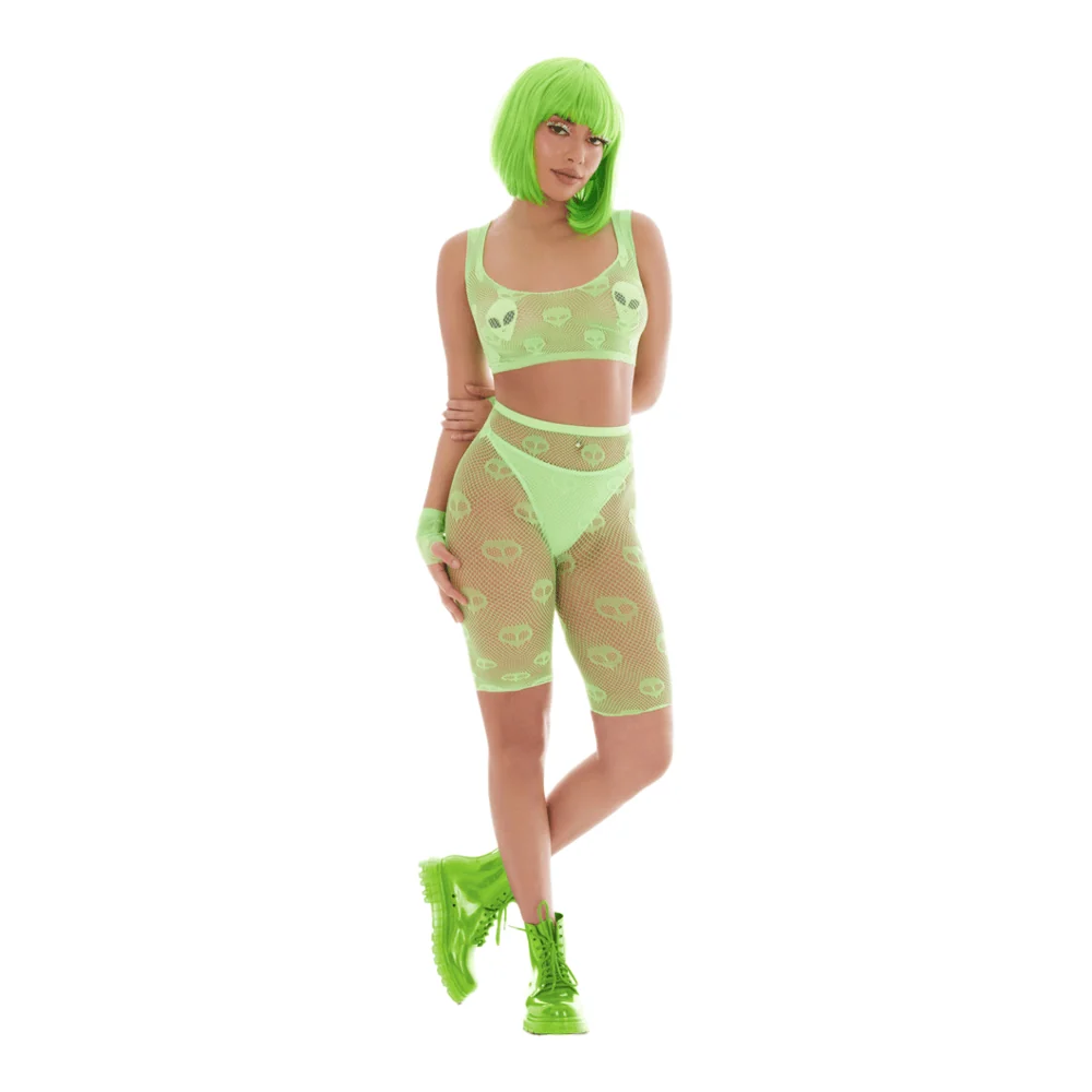 Kandi House Out of this World Halter Crop and Bike Short Set
