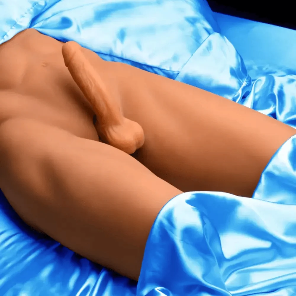 Jock Poseable Torso Sex Doll with Warming Thrusting Dildo and Remote