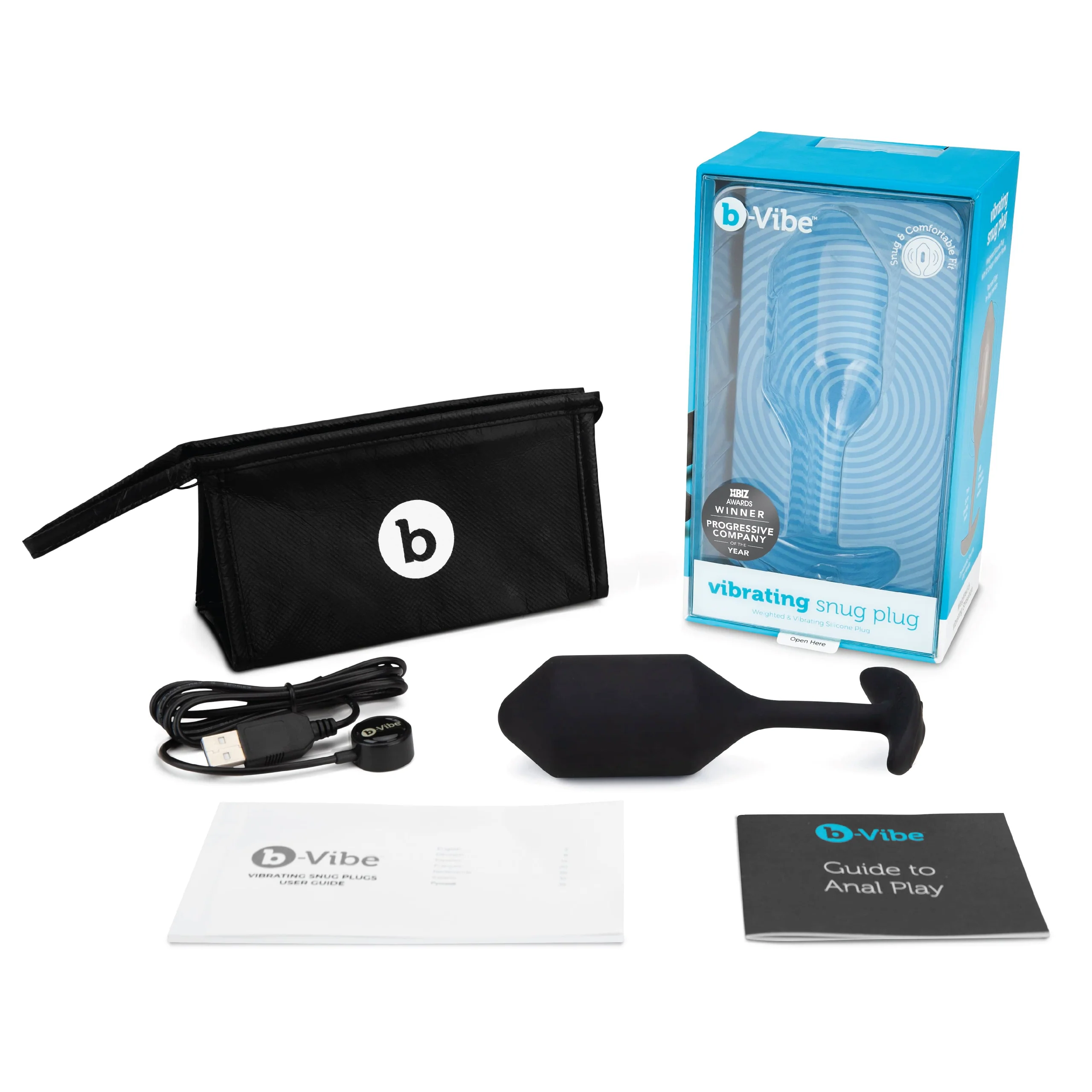B-Vibe 振动 Snug Plug XL 黑色肛塞