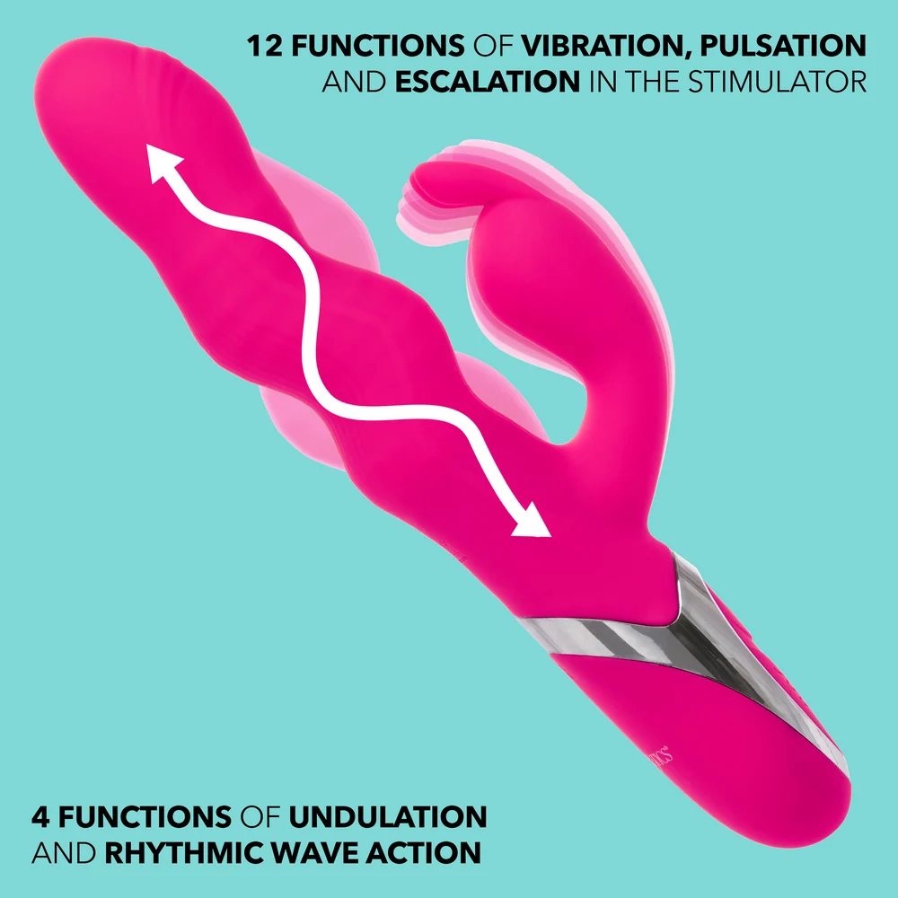 CalExotics Enchanted Wave Action Bunny Rabbit Vibrator with Triple Motors