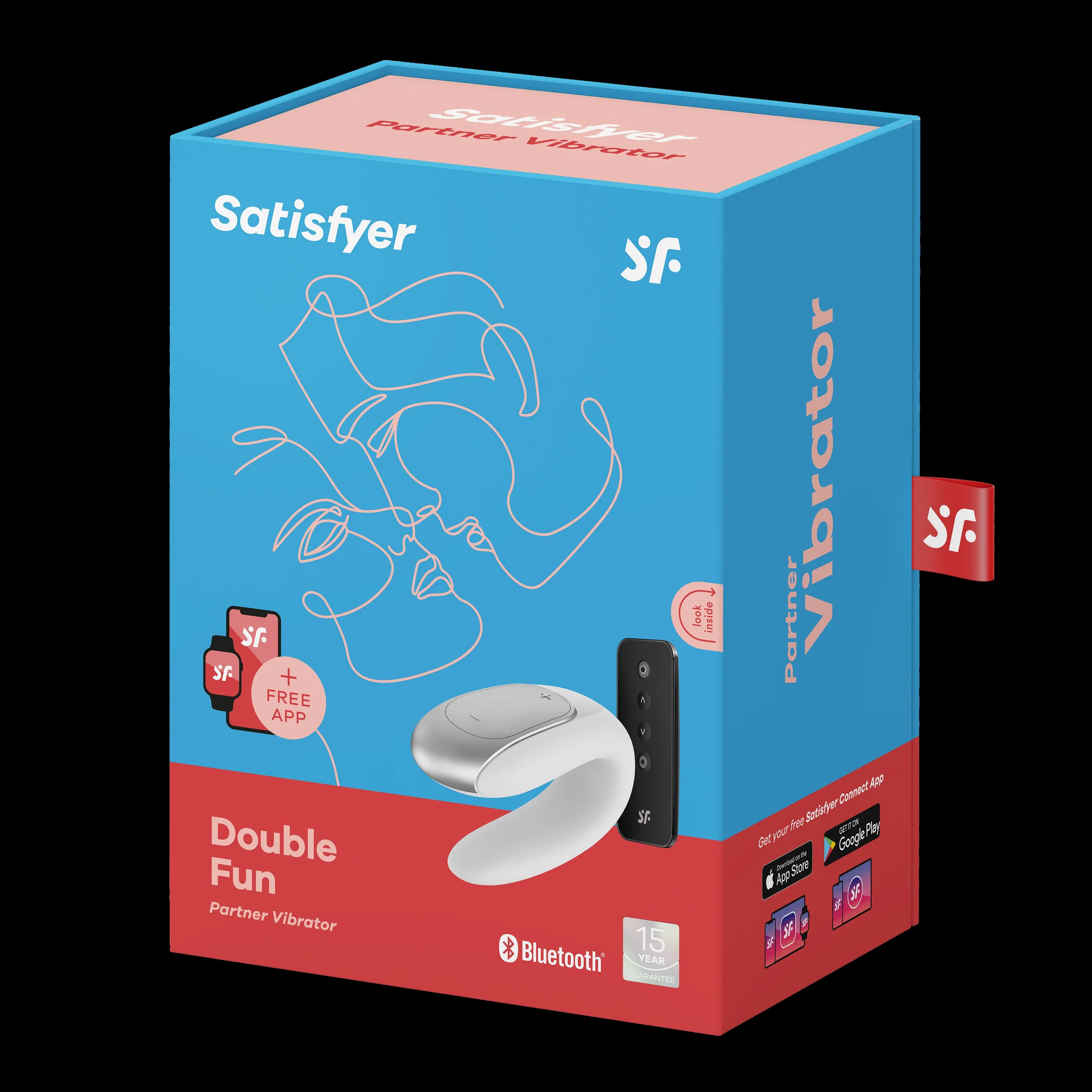 Satisfyer Double Fun U-Shape Couples Vibrator with Dual Motors