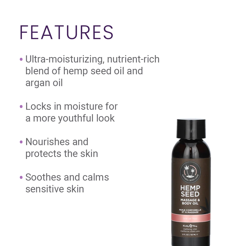 Earthly Body Hemp Seed Massage Oil