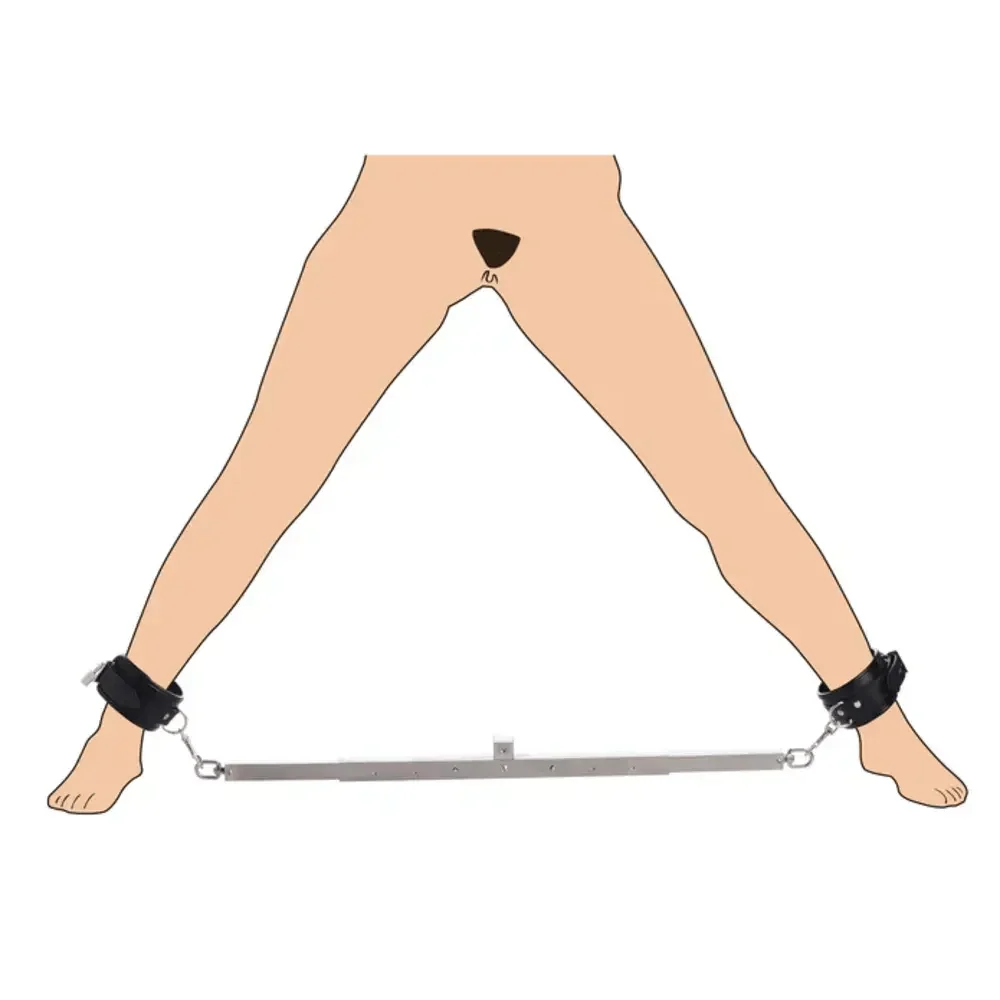 Master Series Squat Anal Impaler with Adjustable Spreader Bar and Ankle Cuffs