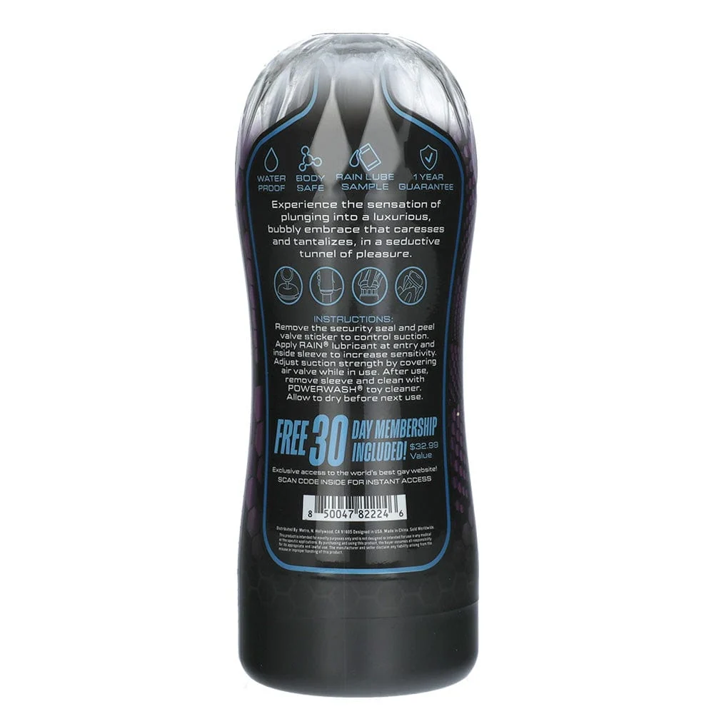 Men.com Ultimate Stroker Cup with Textured Silicone Sleeve and Suction