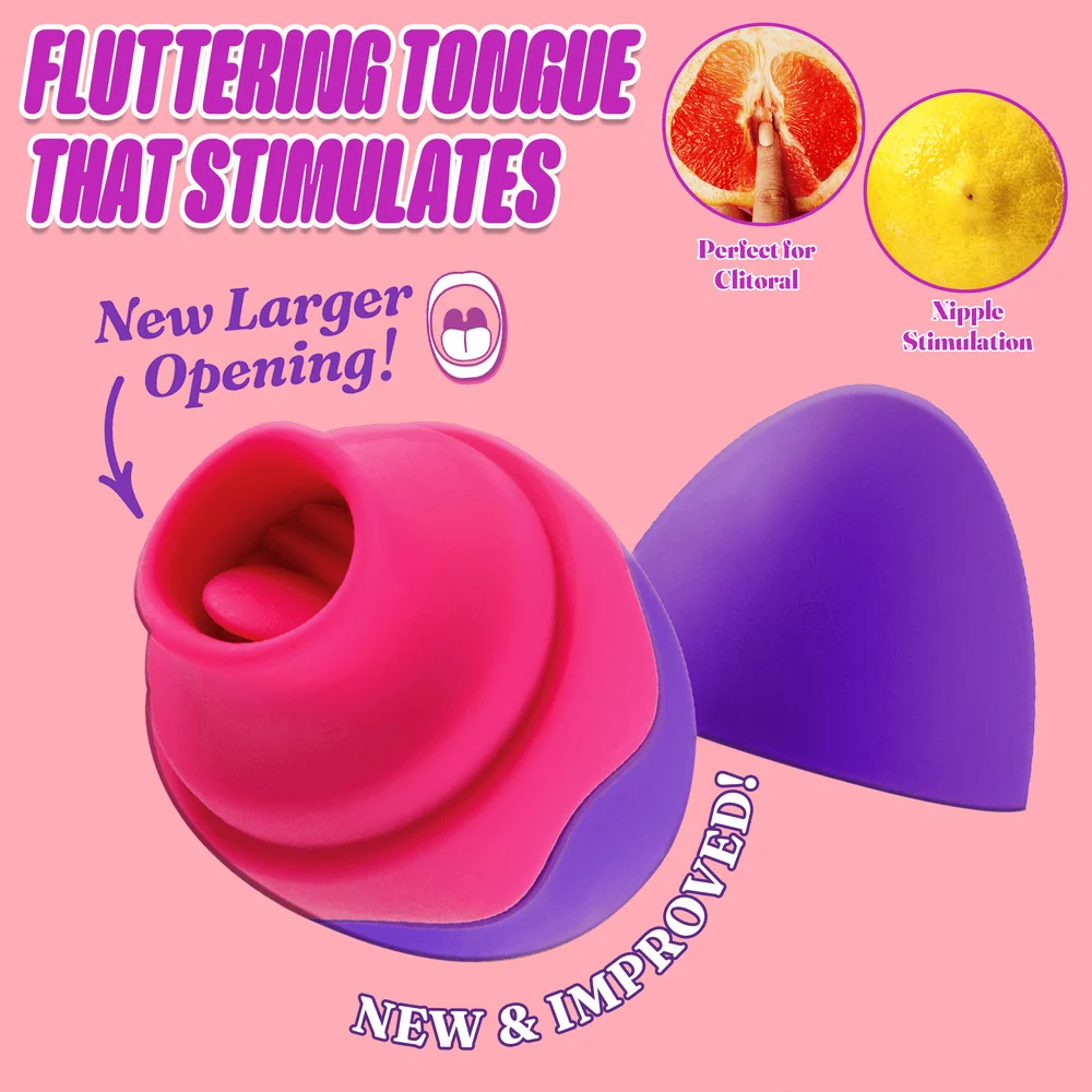 Blush Aria Flutter Tongue Purple Egg Vibrator with 7 Flicking Modes