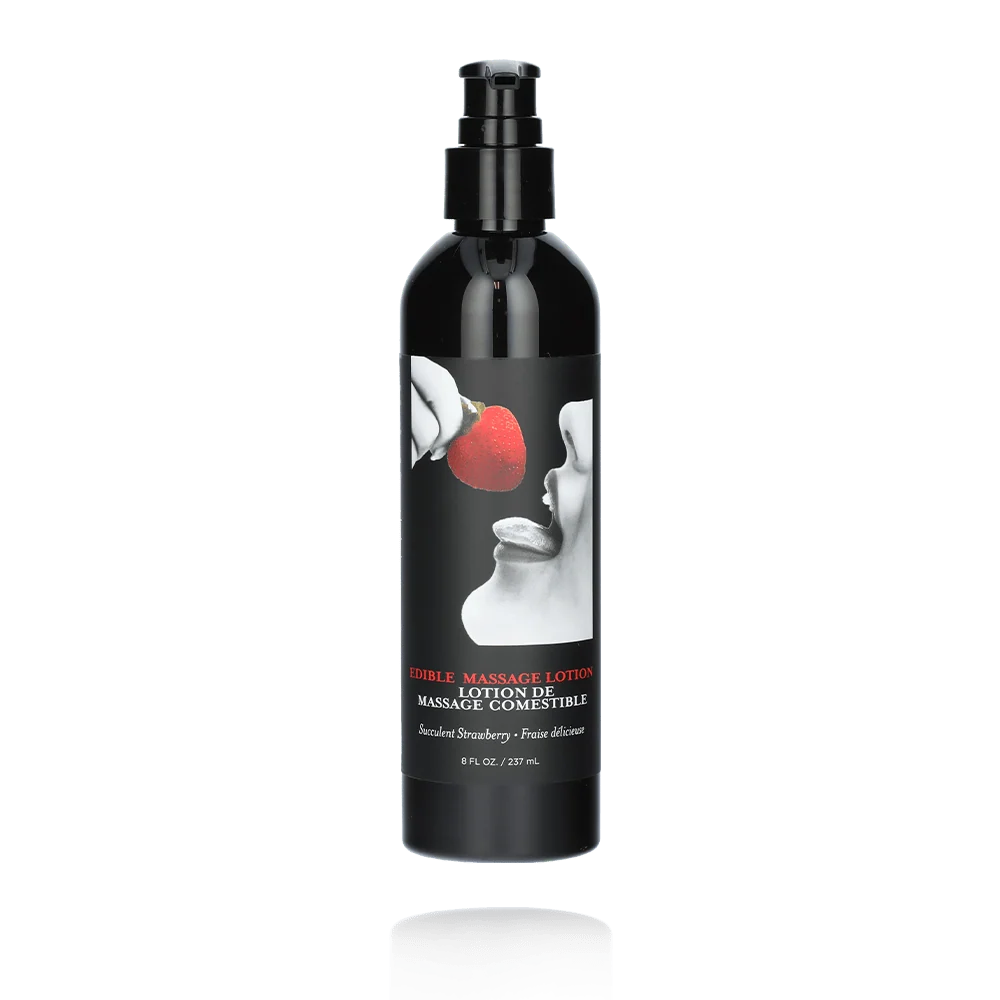 Earthly Body Edible Hemp Massage Lotion With Light Flavor