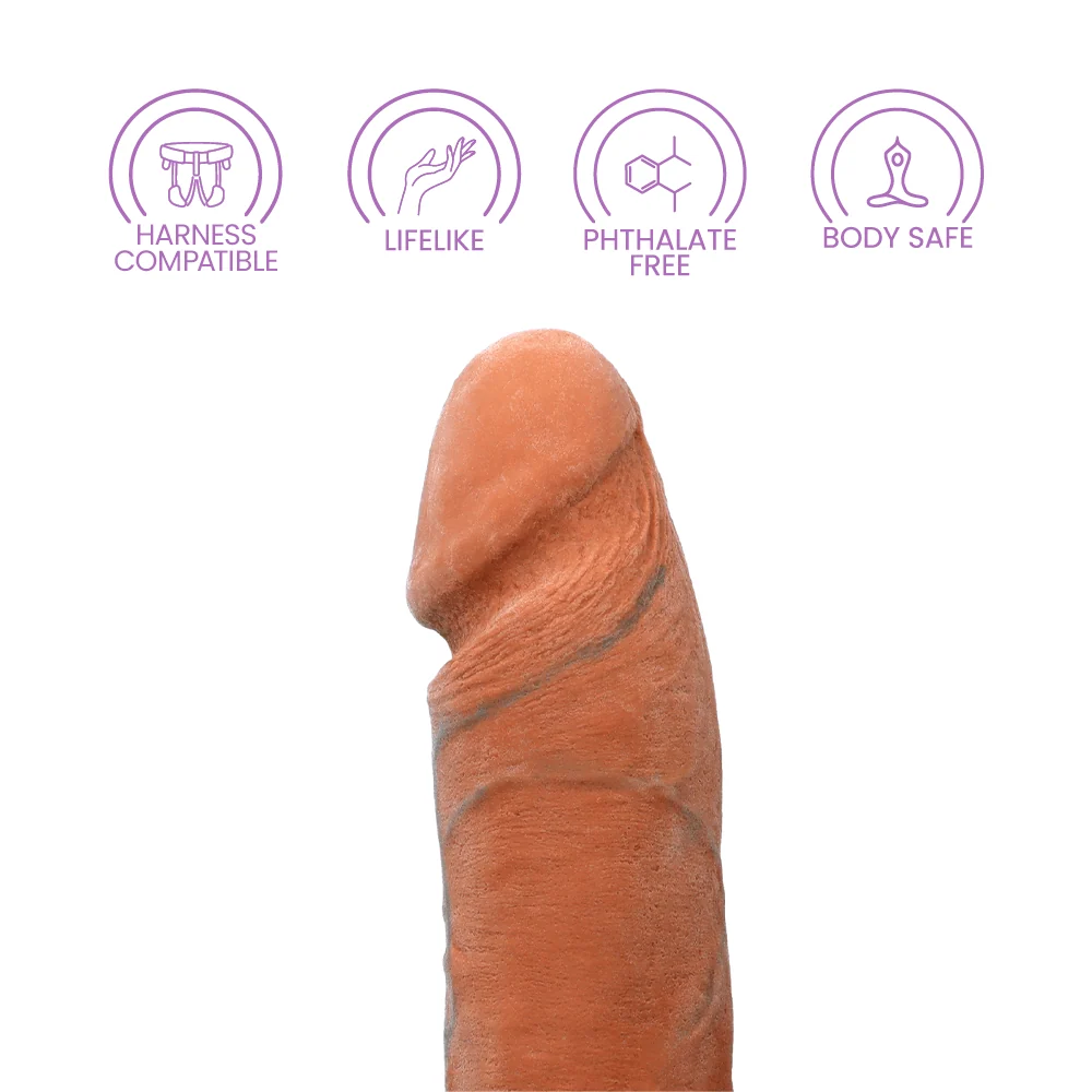 Doc Johnson Realistic Cock 8 Inch UR3 Brown Vac-U-Lock