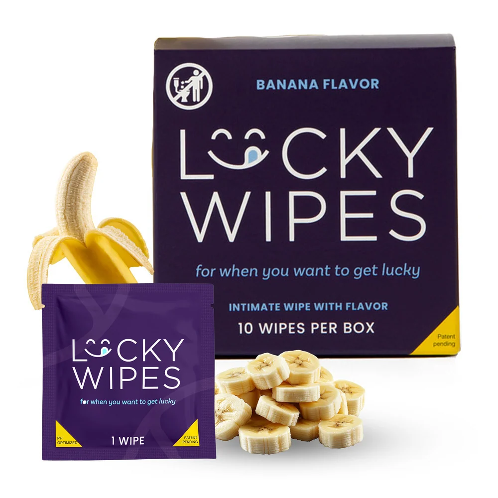 Sweetums Lucky Wipes Flavored Intimate Wipes for Men