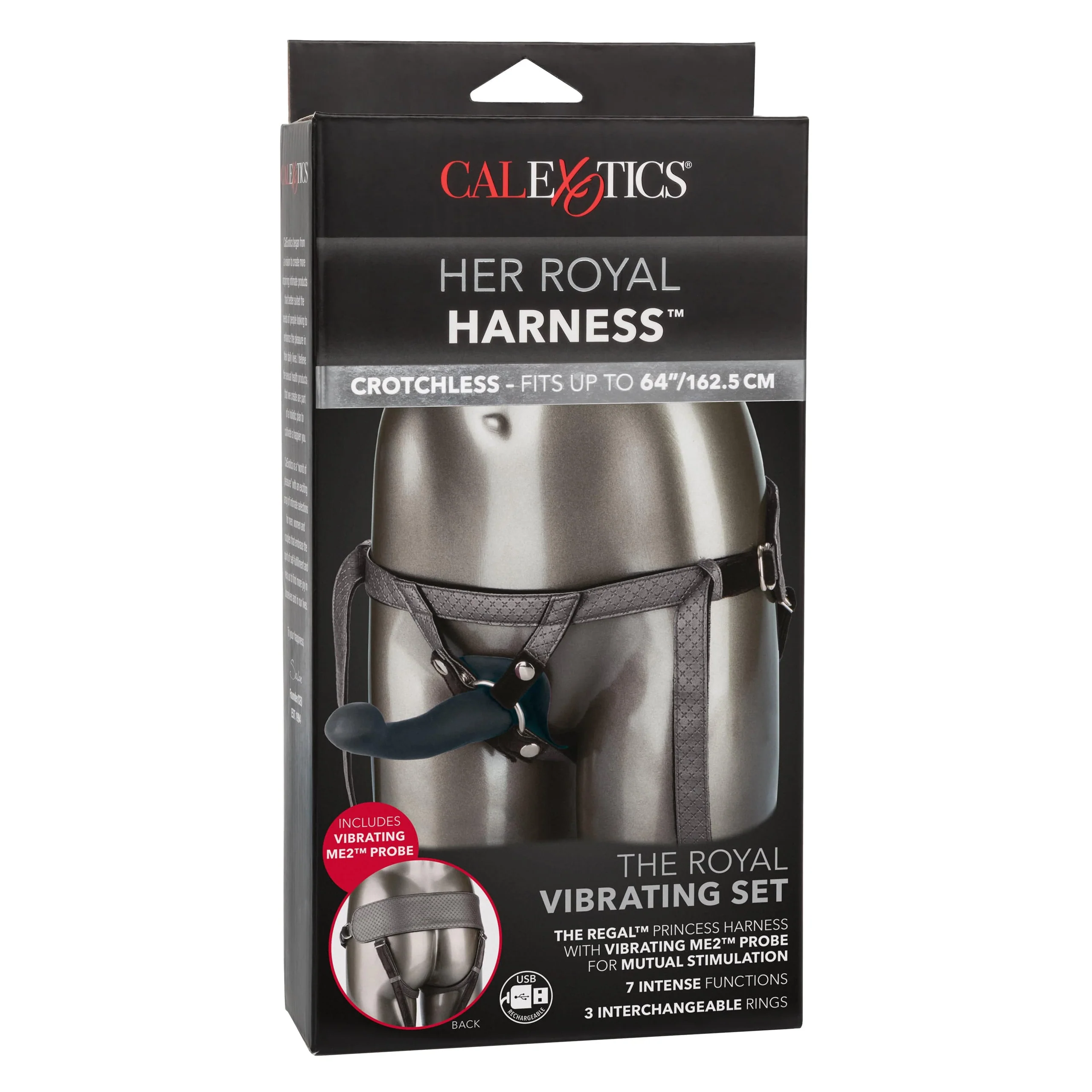 Her Royal Harness The Royal Vibrating Set with Probe and Three Rings