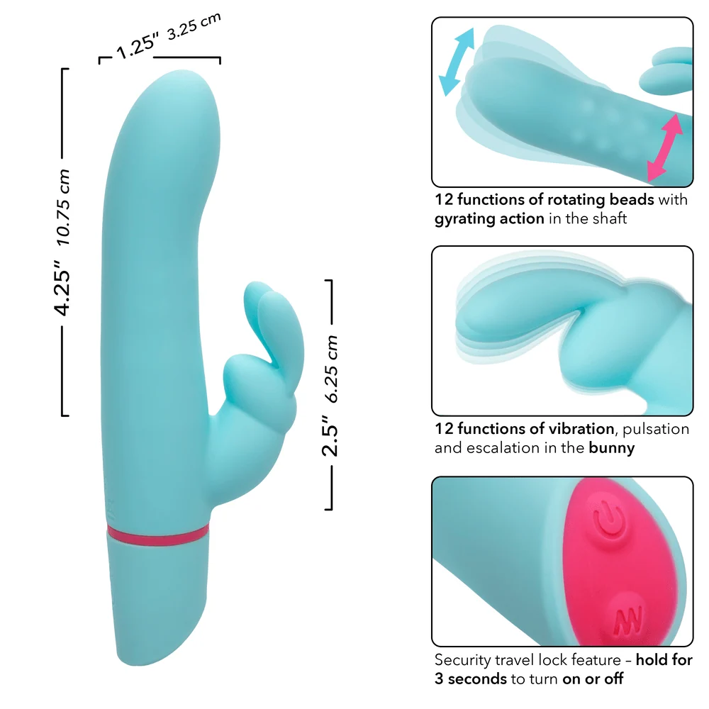 Love Bunny Rotating Bunny Rabbit Vibrator with Rotating Beads