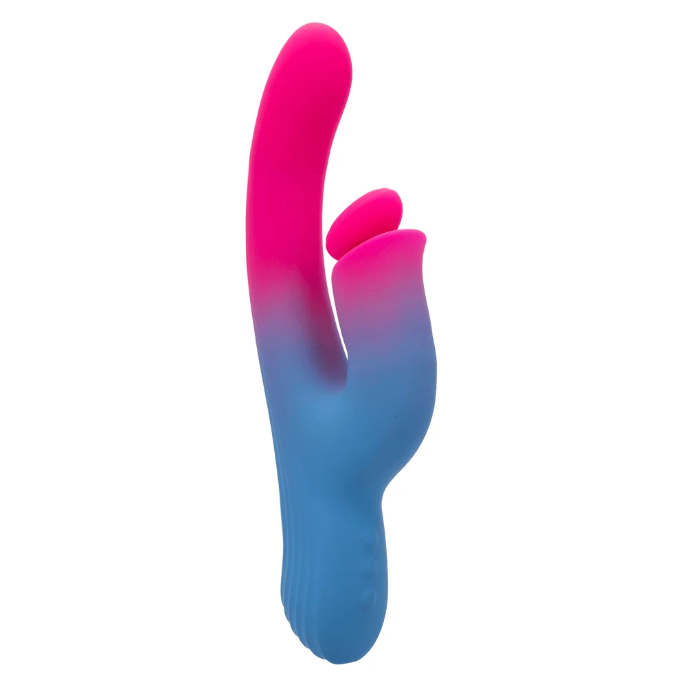 Elation Thrusting Dual Stimulator Rabbit Vibrator by California Exotic