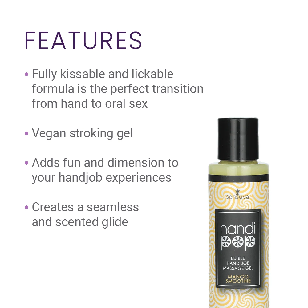 HandiPop Water-Based Edible Handjob Massage Gel