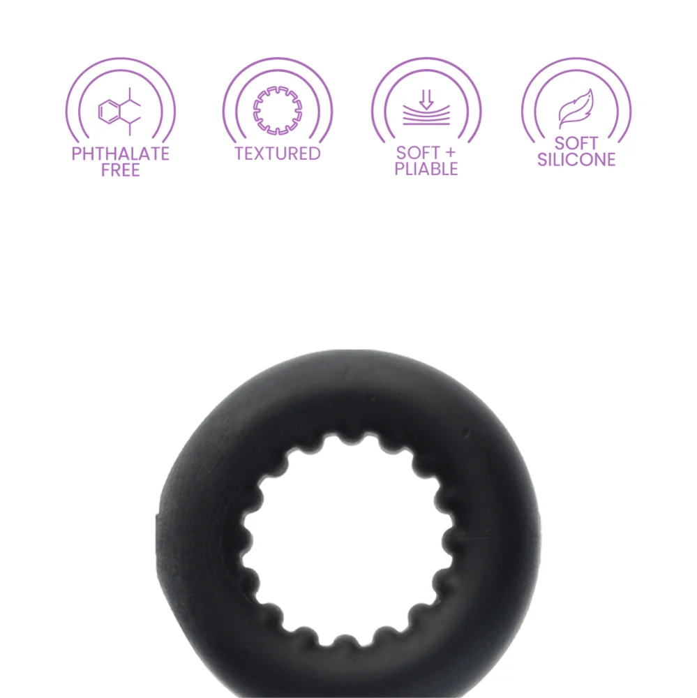 Oxballs Axis Rib Griphold Cockring in Soft Plus+Silicone