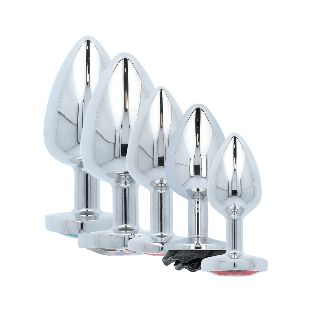 Booty Sparks Heart Gem Anal Plug in Lightweight Aluminum