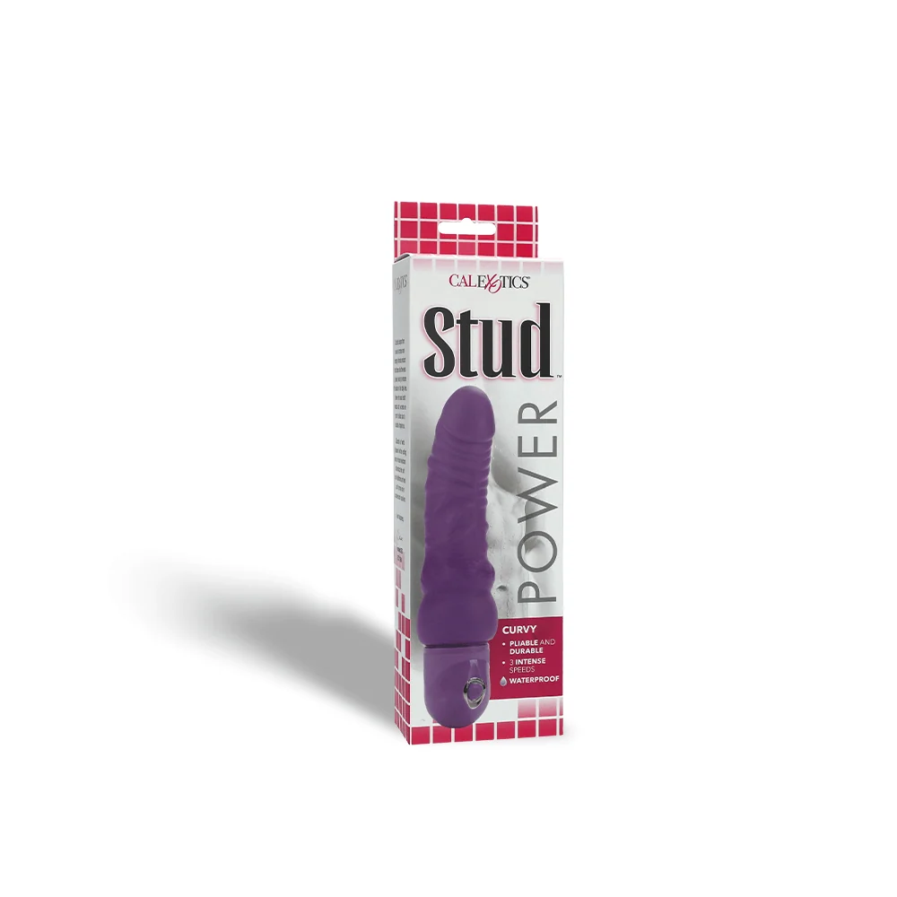 Power Studs Curvy Vibrating Dildo With G-Spot Curve