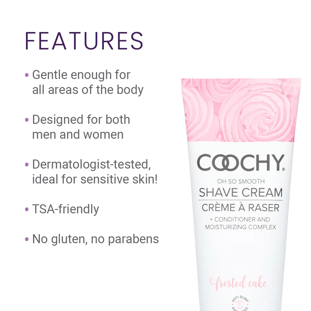 Coochy 剃毛膏 磨砂蛋糕香型 含香草、奶油和丁香花