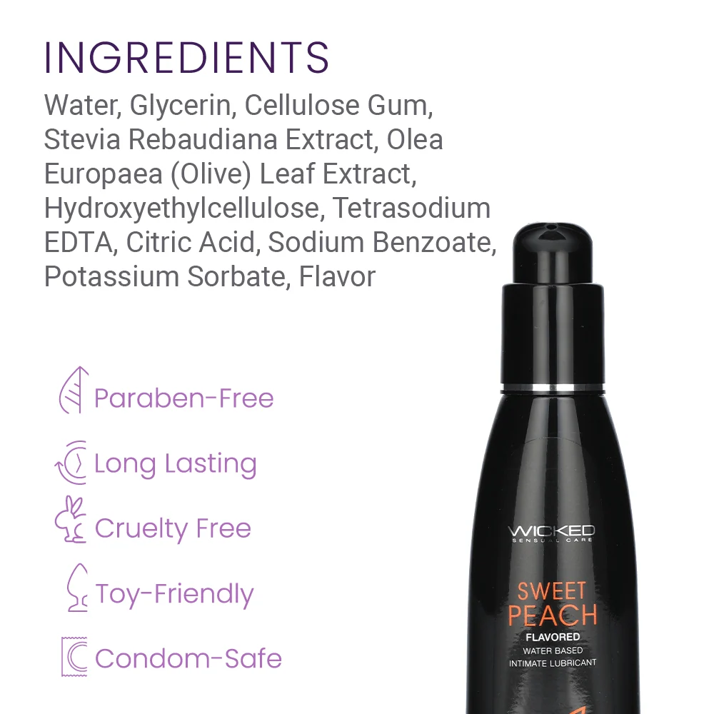 Wicked Aqua Candy Apple Flavored Water-Based Lubricant