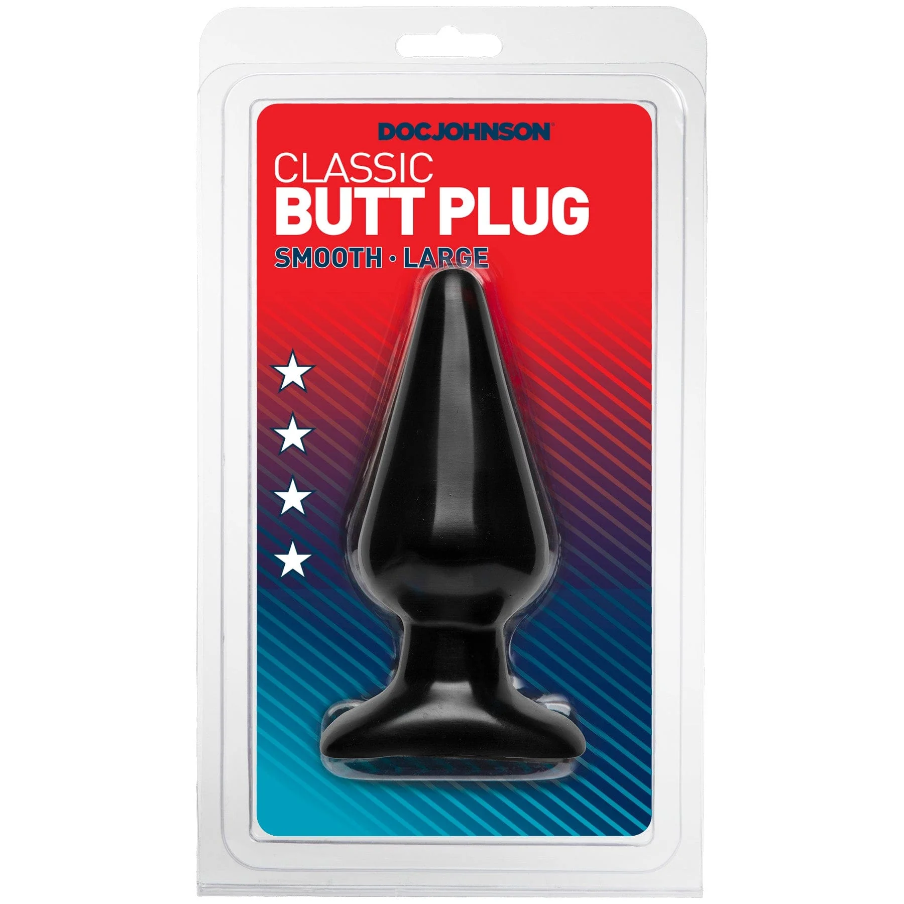 Classic Butt Plug Tear-Drop Beginner Toy in White and Black