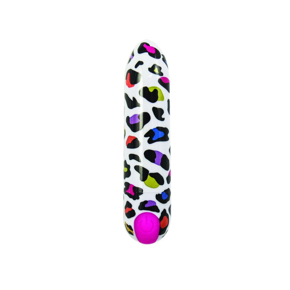 Nasstoys Mini's Spotted Bullet Vibrator with Rainbow Animal Print