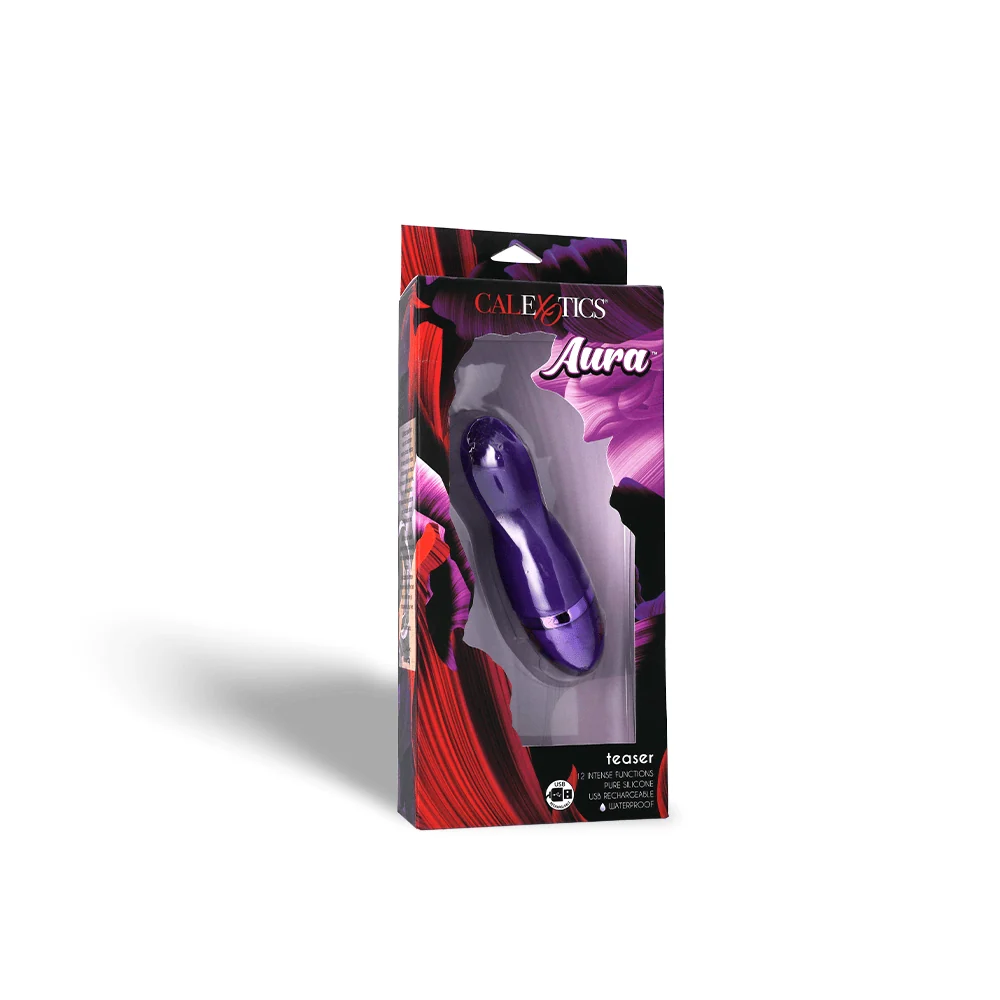 Aura™ Teaser Silicone Massager with 12 Vibration Functions