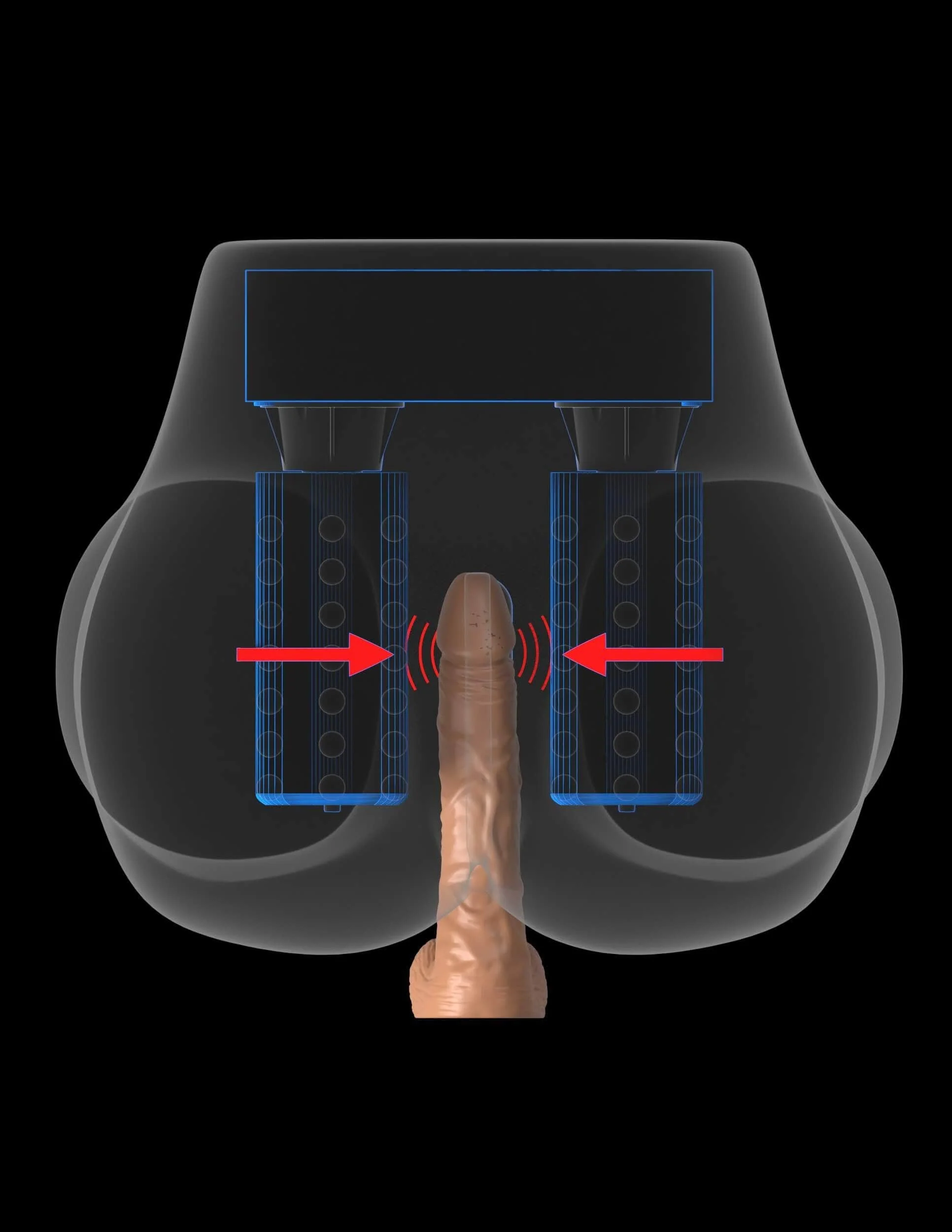PDX Elite Milk Me Silly Mega Masturbator with Gyrating Motors
