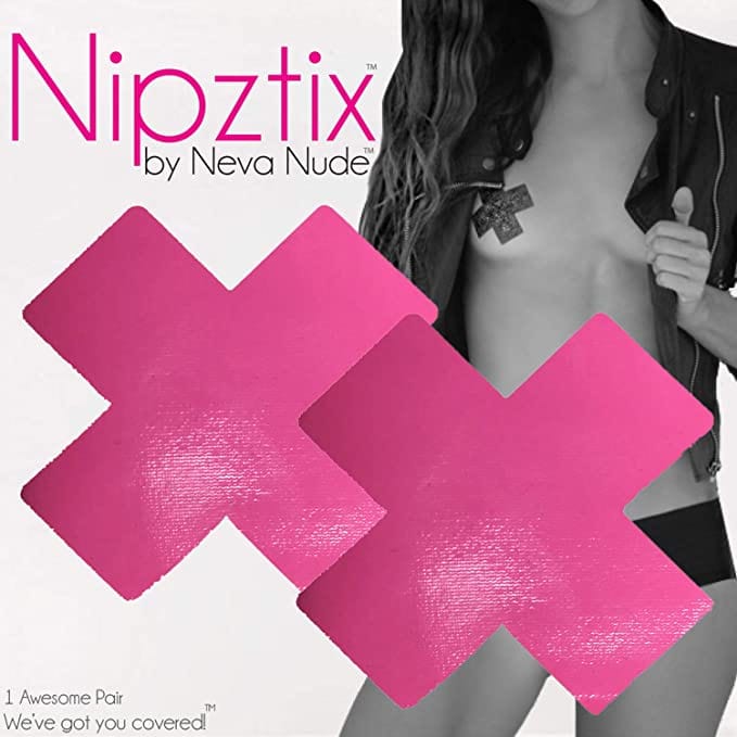 Neva Nude Strawberry Fruitella Wet Vinyl Nipztix Pasties Single Use