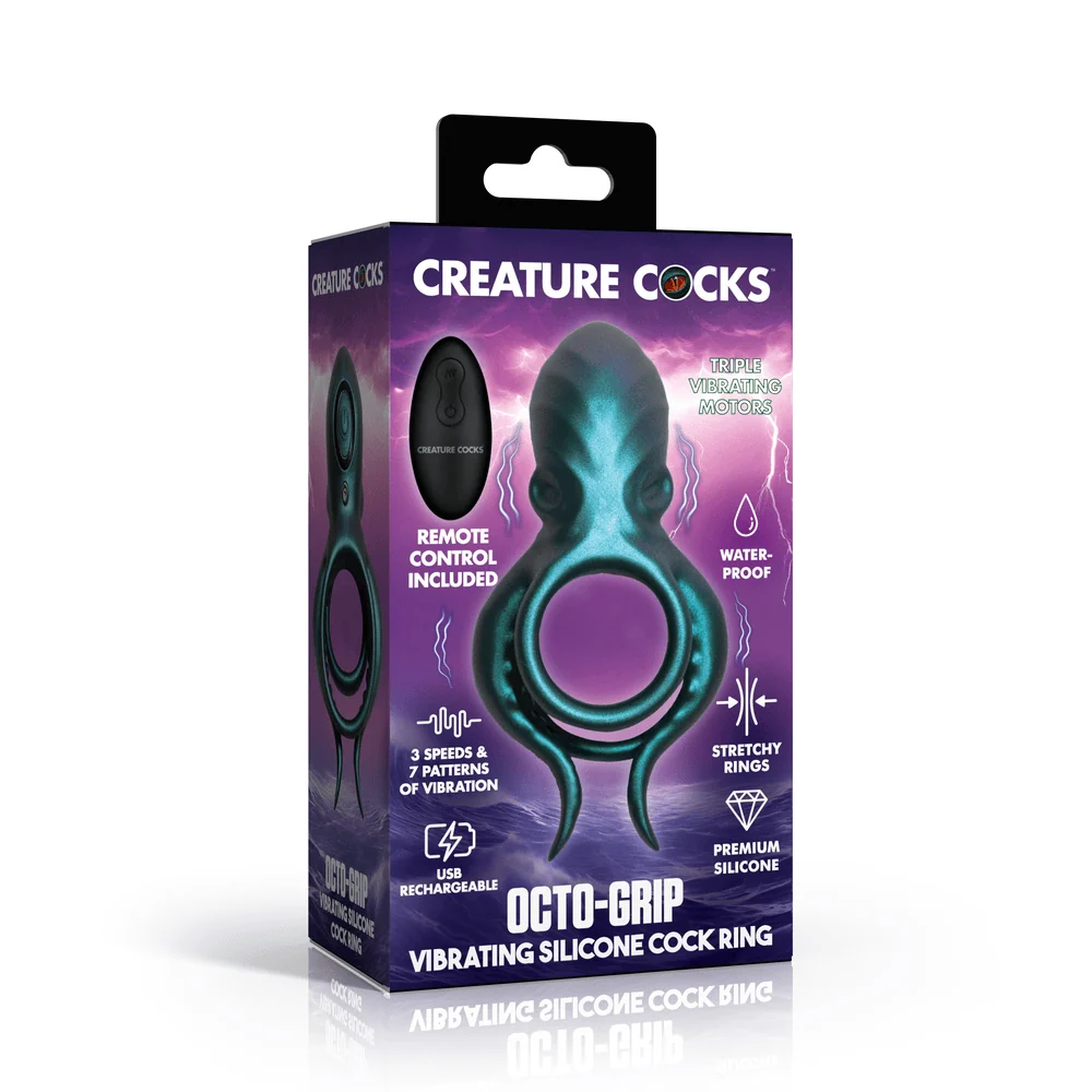 Creature Cocks Octo-Grip Remote-Control Vibrating Cock Ring