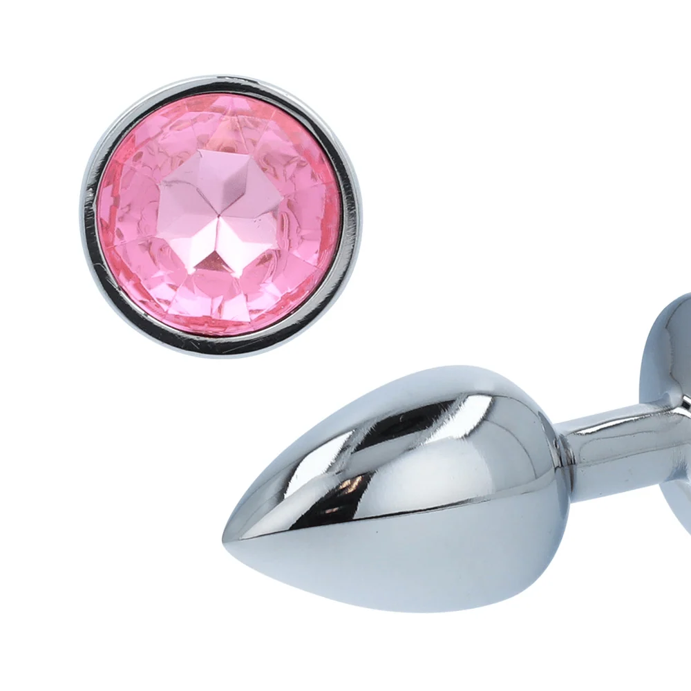 Booty Sparks Gem Anal Plug in Weighted Silvery Aluminum
