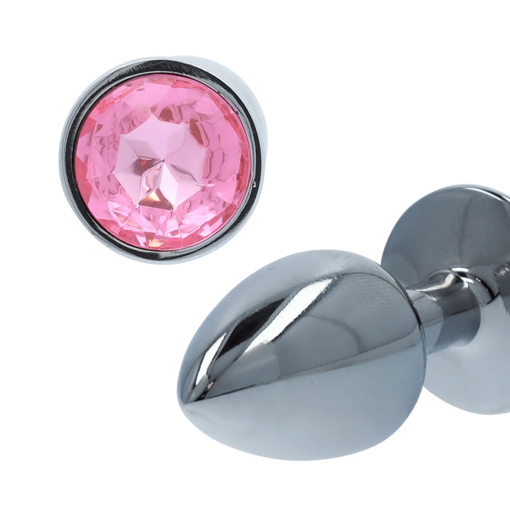 Booty Sparks Gem Anal Plug in Weighted Silvery Aluminum
