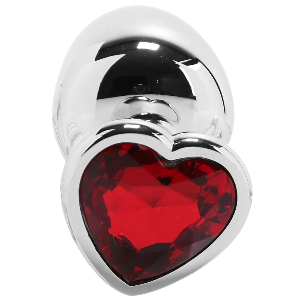 Booty Sparks Heart Gem Anal Plug in Lightweight Aluminum