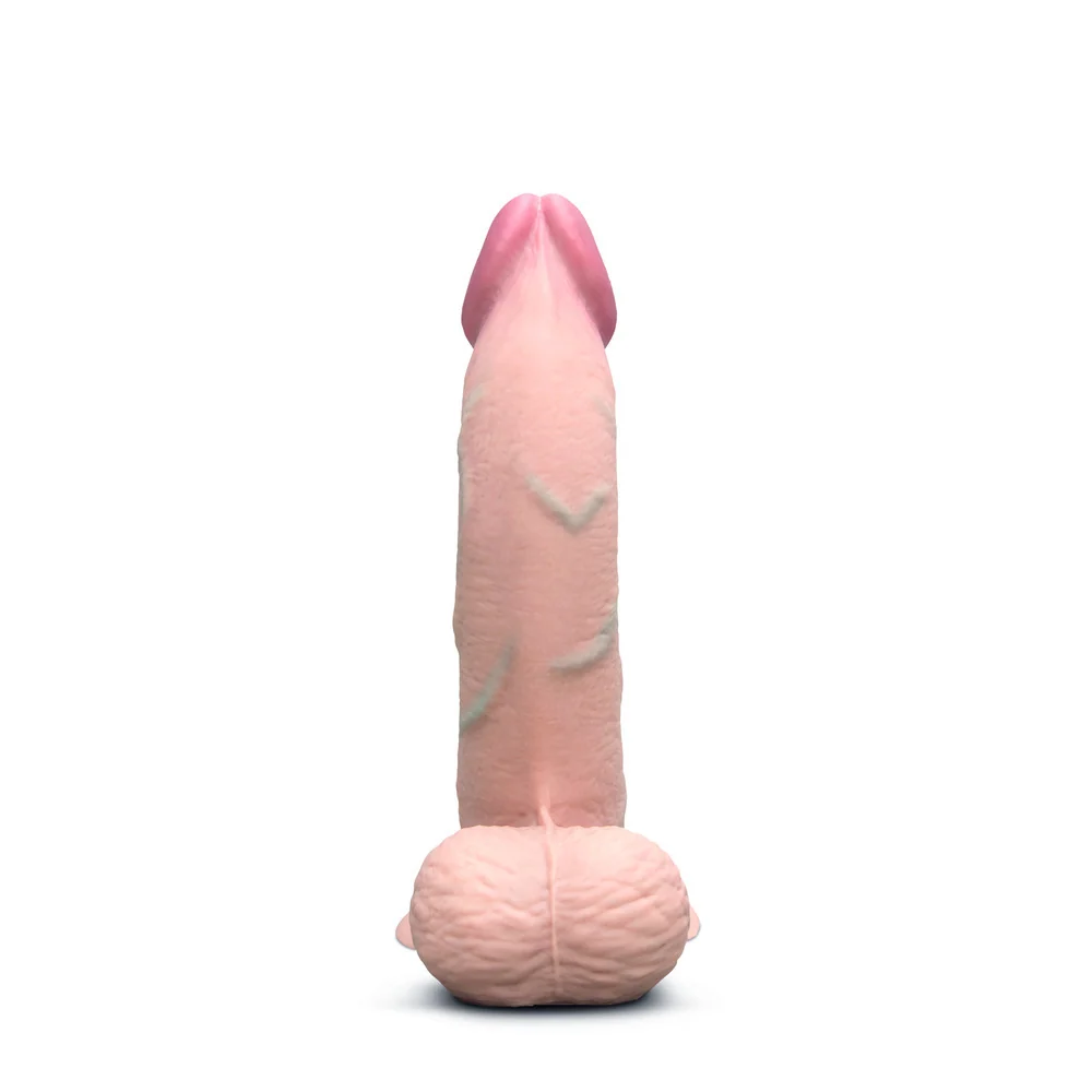 B-Vibe Slipskin Curved Realistic 8-Inch Silicone Dildo