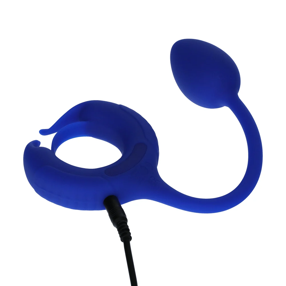 Admiral Plug and Play Weighted Silicone Cock Ring with 10 Vibration Functions