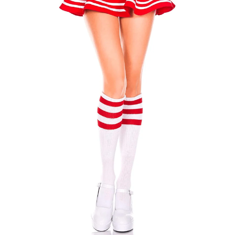 Music Legs Acrylic Knee-High Retro Stockings for Costumes and Casual Looks
