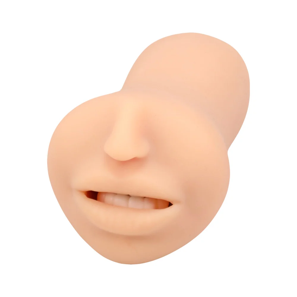 The Super Sucker Cum Guzzler Ultraskyn Mouth Stroker by Doc Johnson