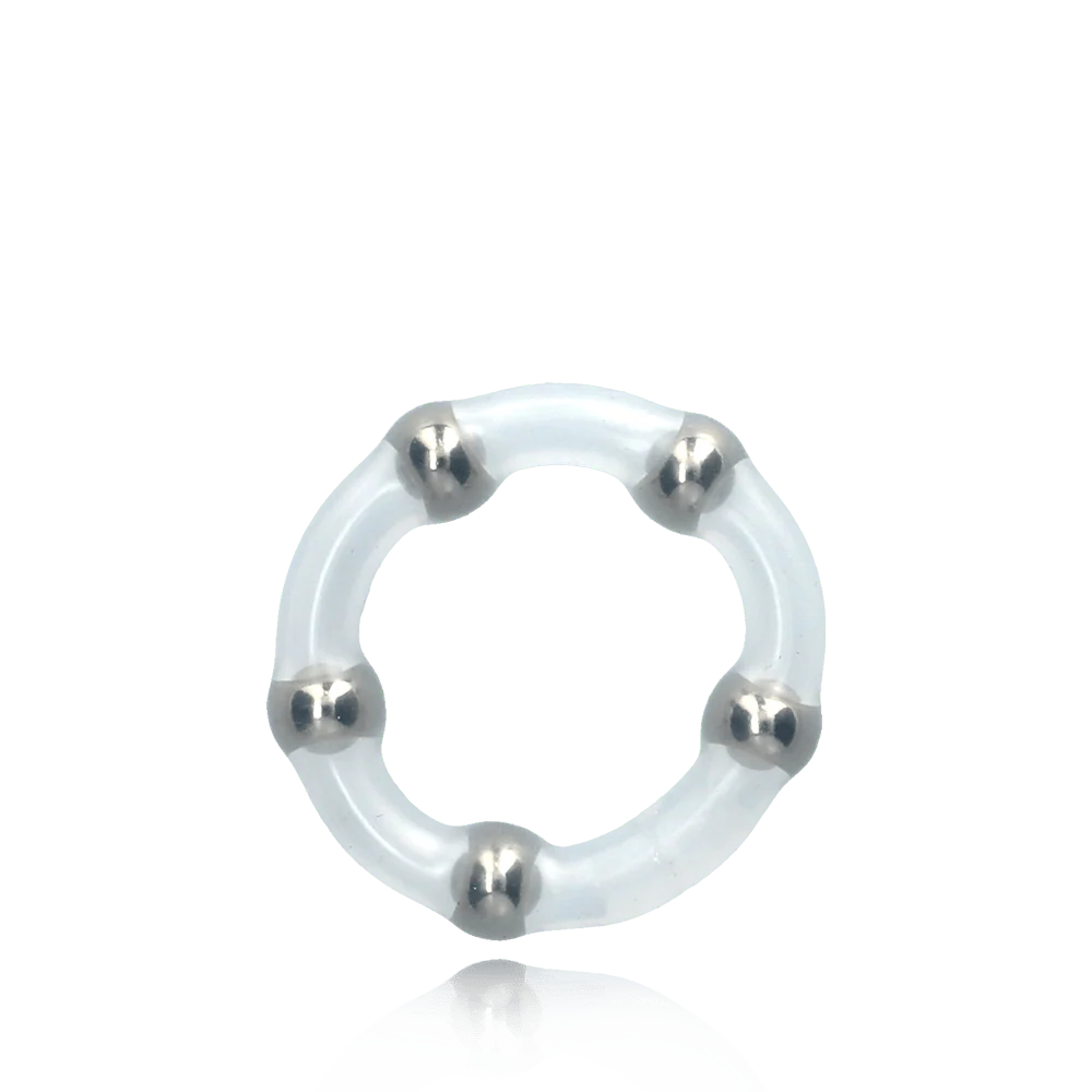 RingMaster Stretchy Bead Silicone Ring for Firmer Longer Erections
